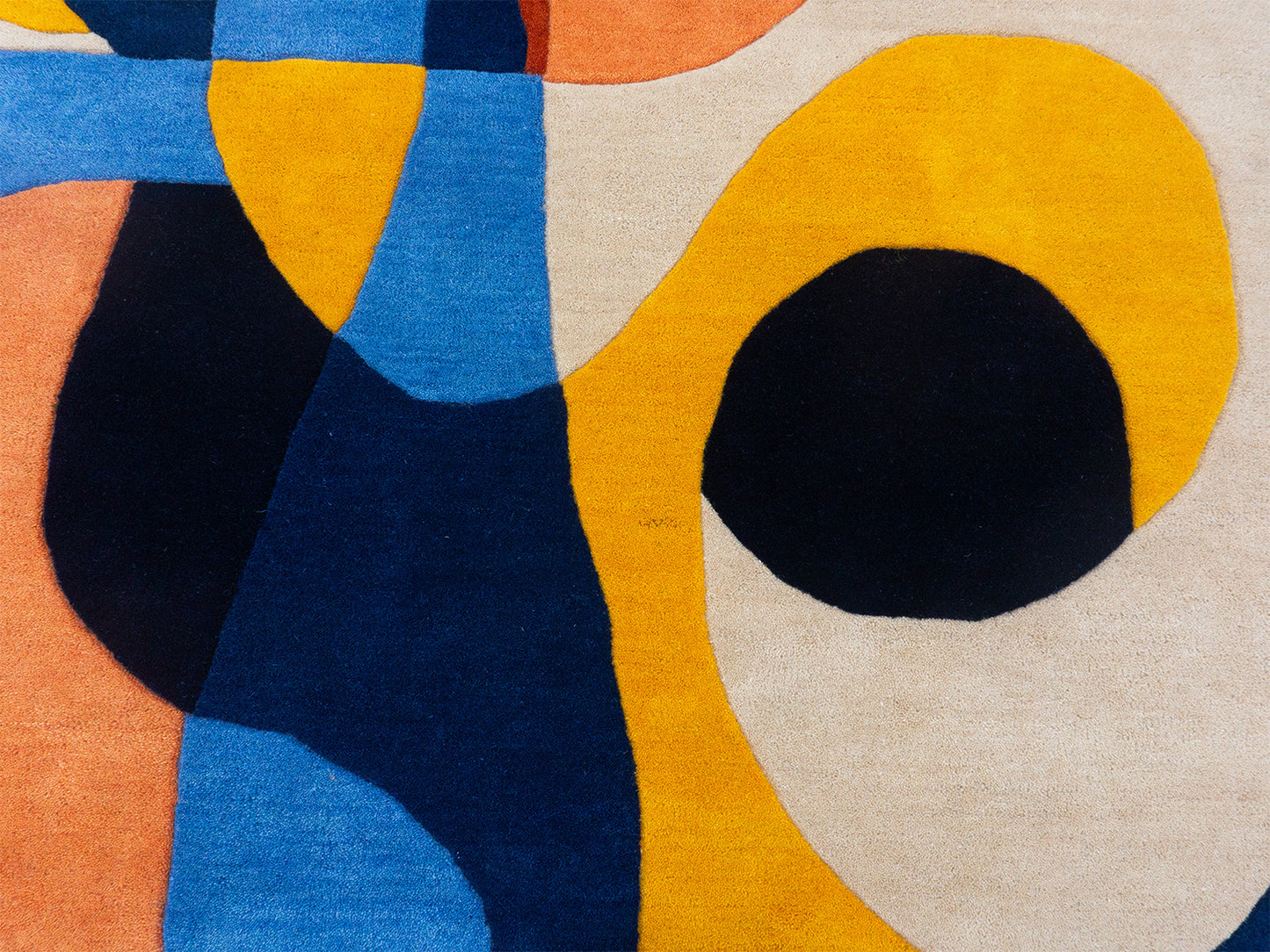 Hand Tufted Wool Abstract Rug 5x8 | Modern Blue Geometric Area Rug | Colorful Contemporary CarpetHand Tufted Wool Abstract Rug 5x8 | Modern Blue Geometric Area Rug | Colorful Carpet