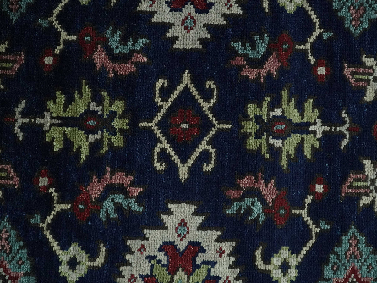 Hand-Knotted Traditional Rug | Oriental Design in Blue & Red