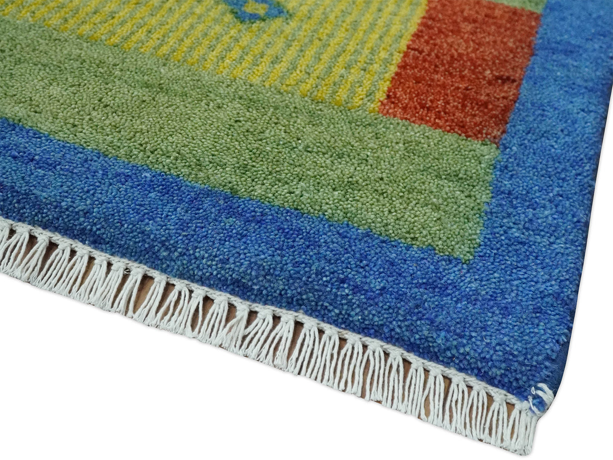 Hand-Knotted Traditional Rug | Tree Life Design in Green