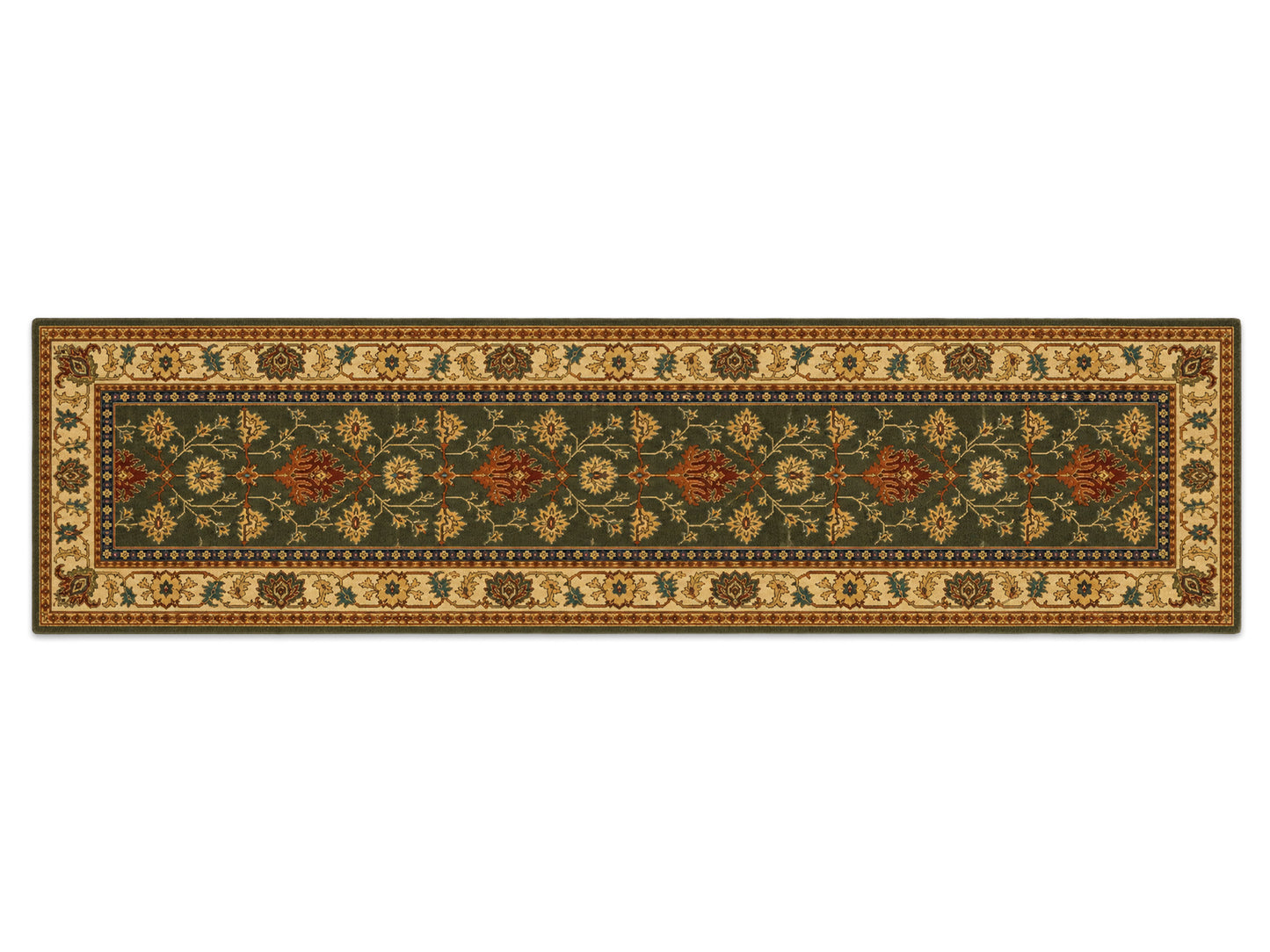 Hand Tufted Wool Rug |  Traditional Floral Oriental rug |Olive Green Persian Area Rug