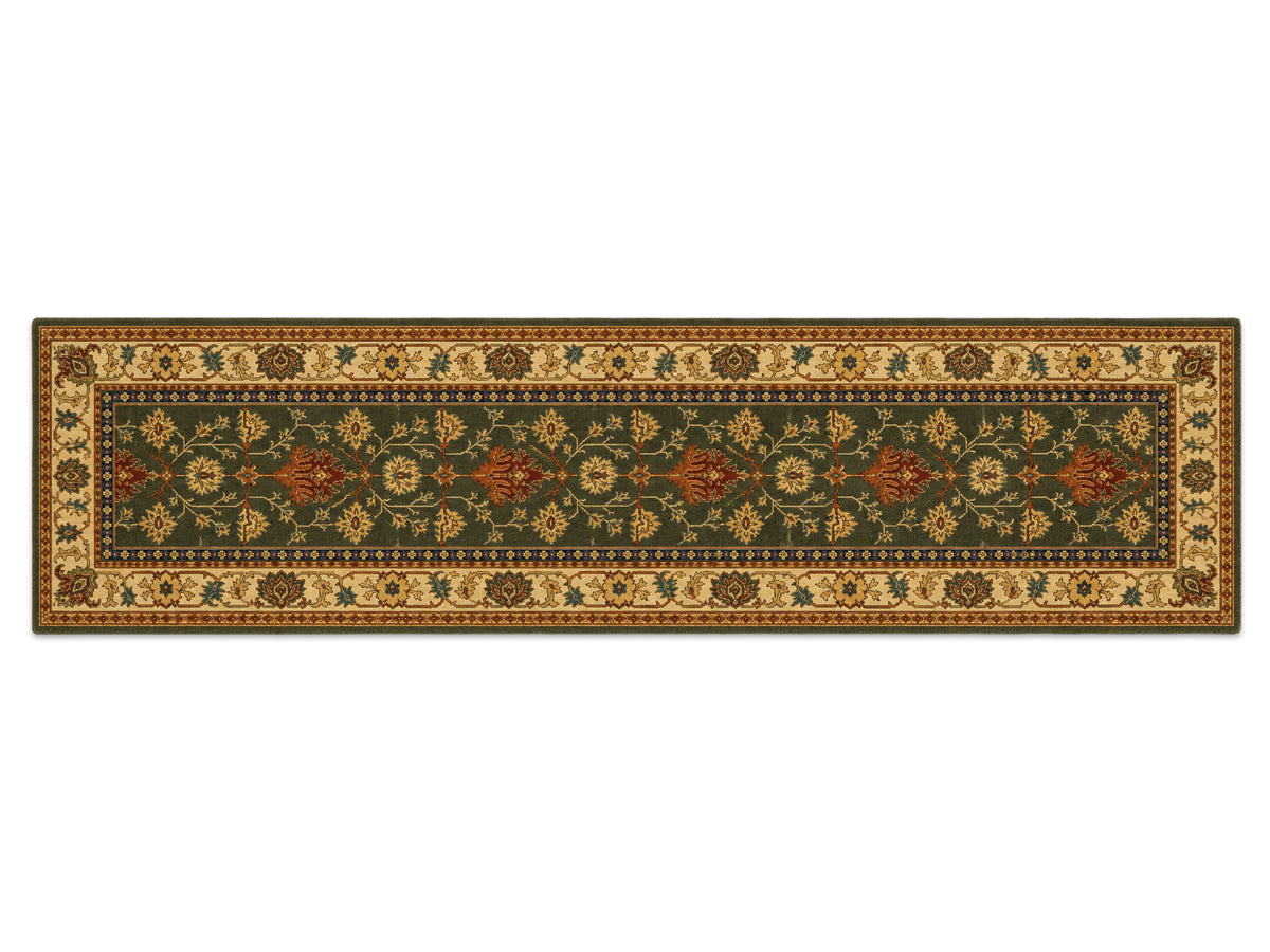 Hand Tufted Traditional Oriental rug | Olive Green Wool Persian Area Rug