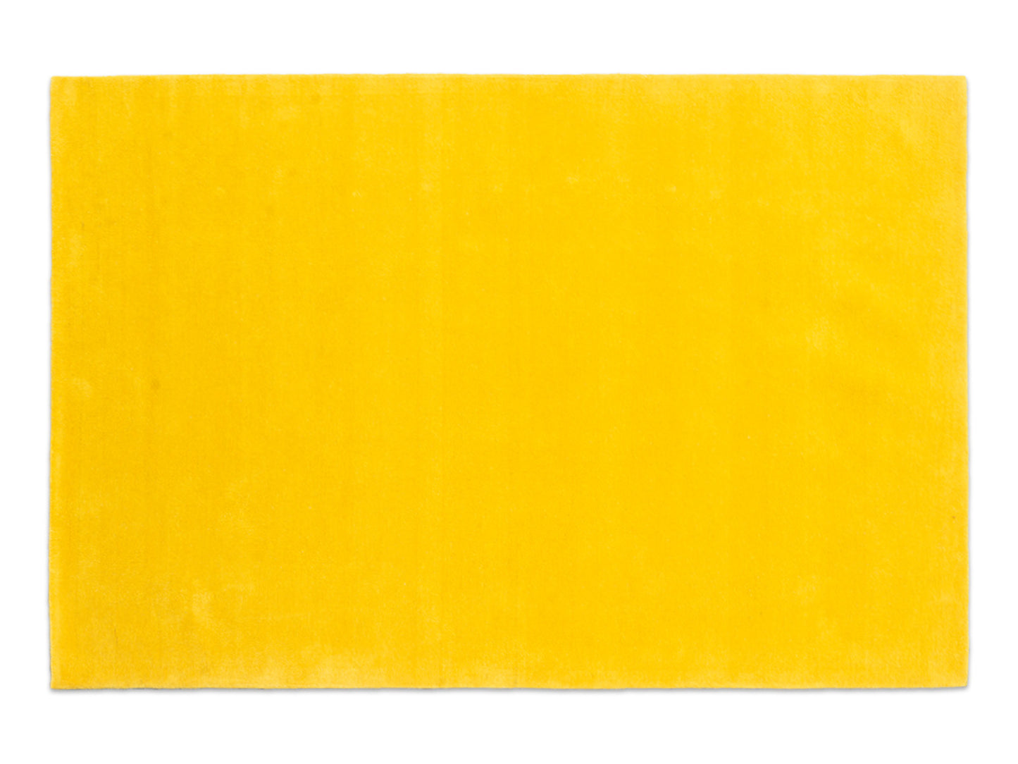 Solid Golden Yellow Hand Tufted Wool Rug | Modern Minimalist Yellow Area Rug