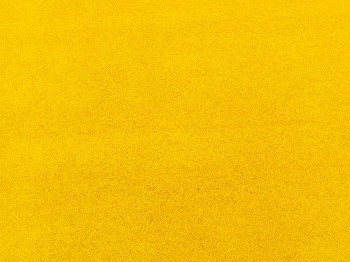Solid Golden Yellow Hand Tufted Wool Rug | Modern Minimalist Yellow Area Rug