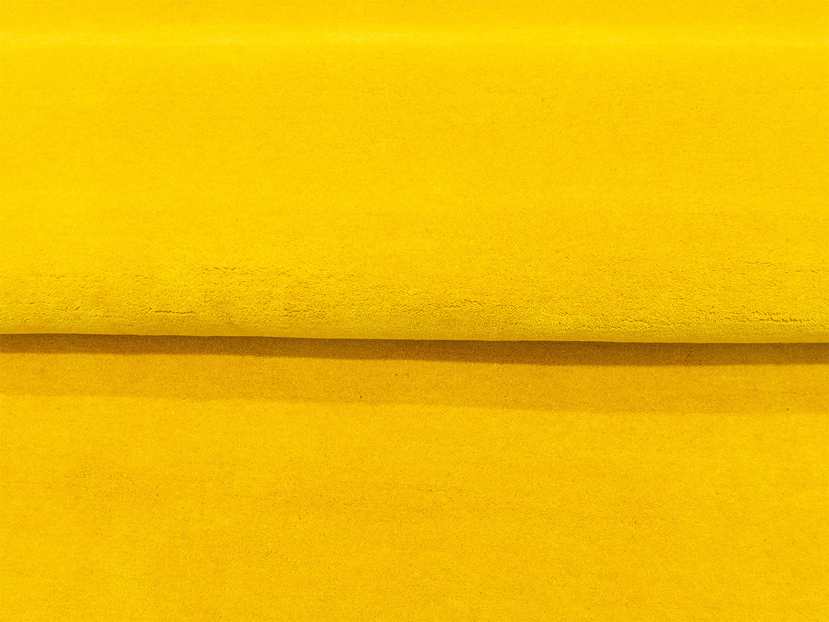 Solid Golden Yellow Hand Tufted Wool Rug | Modern Minimalist Yellow Area Rug