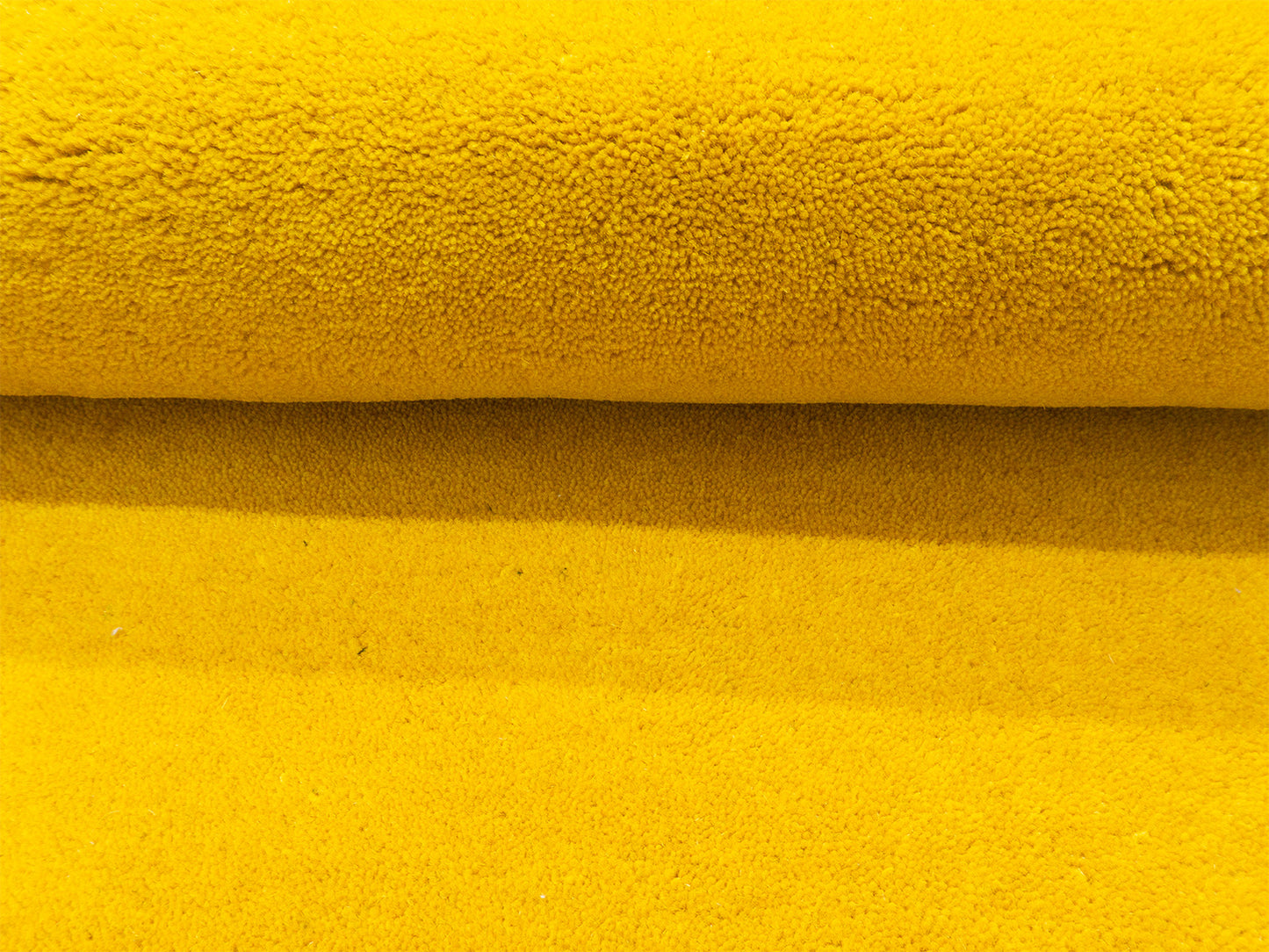 Solid Golden Yellow Hand Tufted Wool Rug | Modern Minimalist Yellow Area Rug