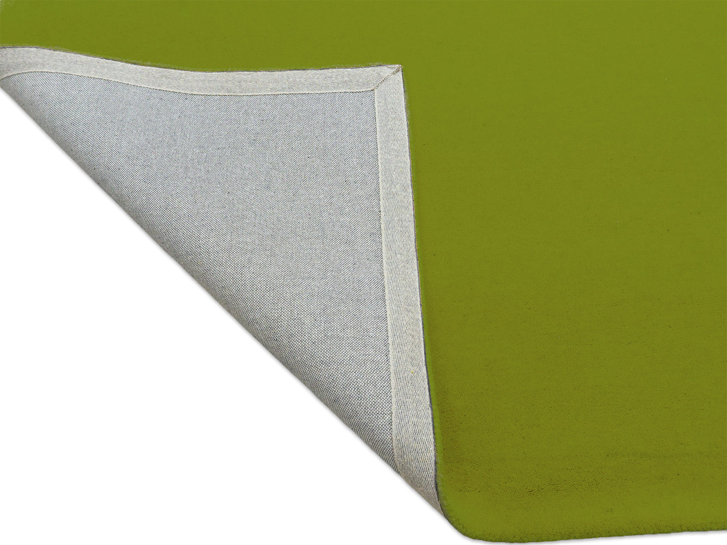 Solid Olive Green Wool Rug | Hand Tufted Modern Green Area Rug