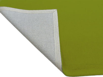 Solid Olive Green Wool Rug | Hand Tufted Modern Green Area Rug