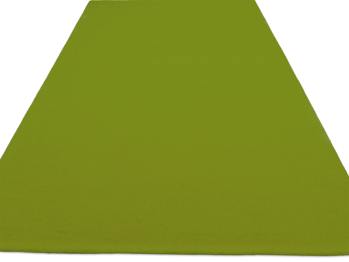 Solid Olive Green Wool Rug | Hand Tufted Modern Green Area Rug