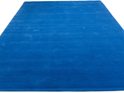 Solid Royal Blue Wool Rug | Hand-Tufted Modern Blue Area Rug