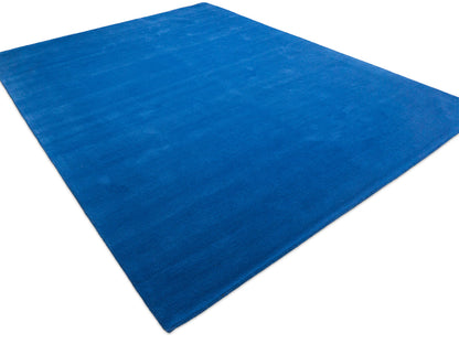 Solid Royal Blue Wool Rug | Hand-Tufted Modern Blue Area Rug