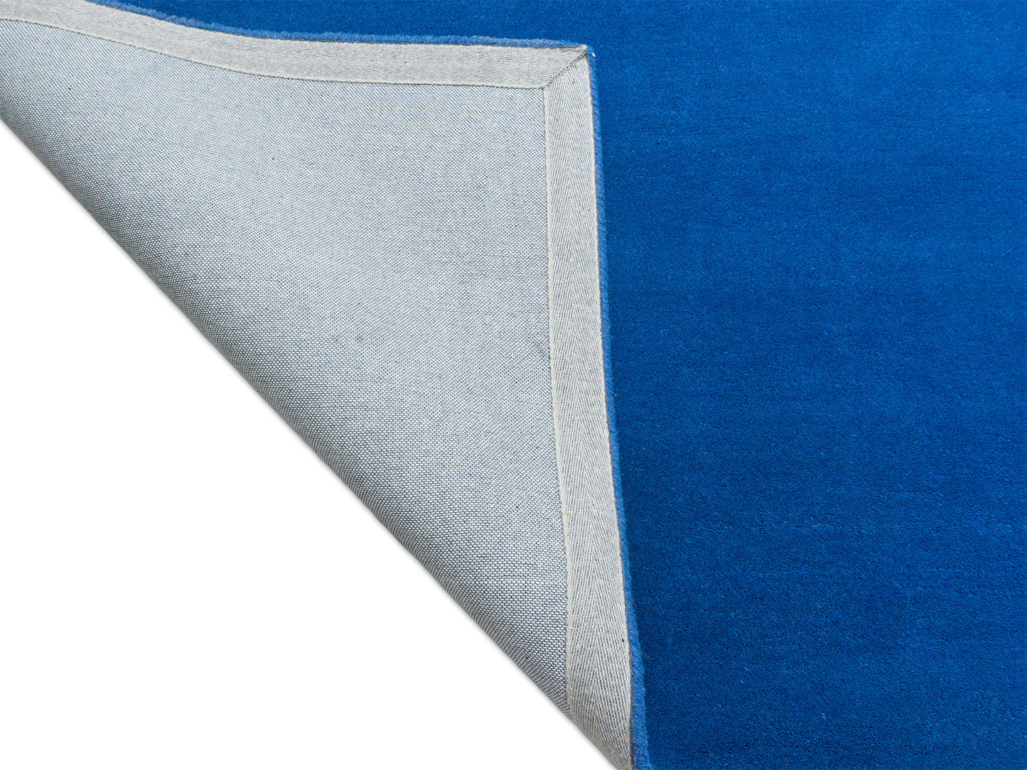 Solid Royal Blue Wool Rug | Hand-Tufted Modern Blue Area Rug