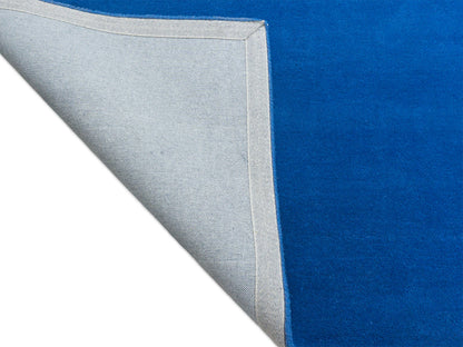 Solid Royal Blue Wool Rug | Hand-Tufted Modern Blue Area Rug