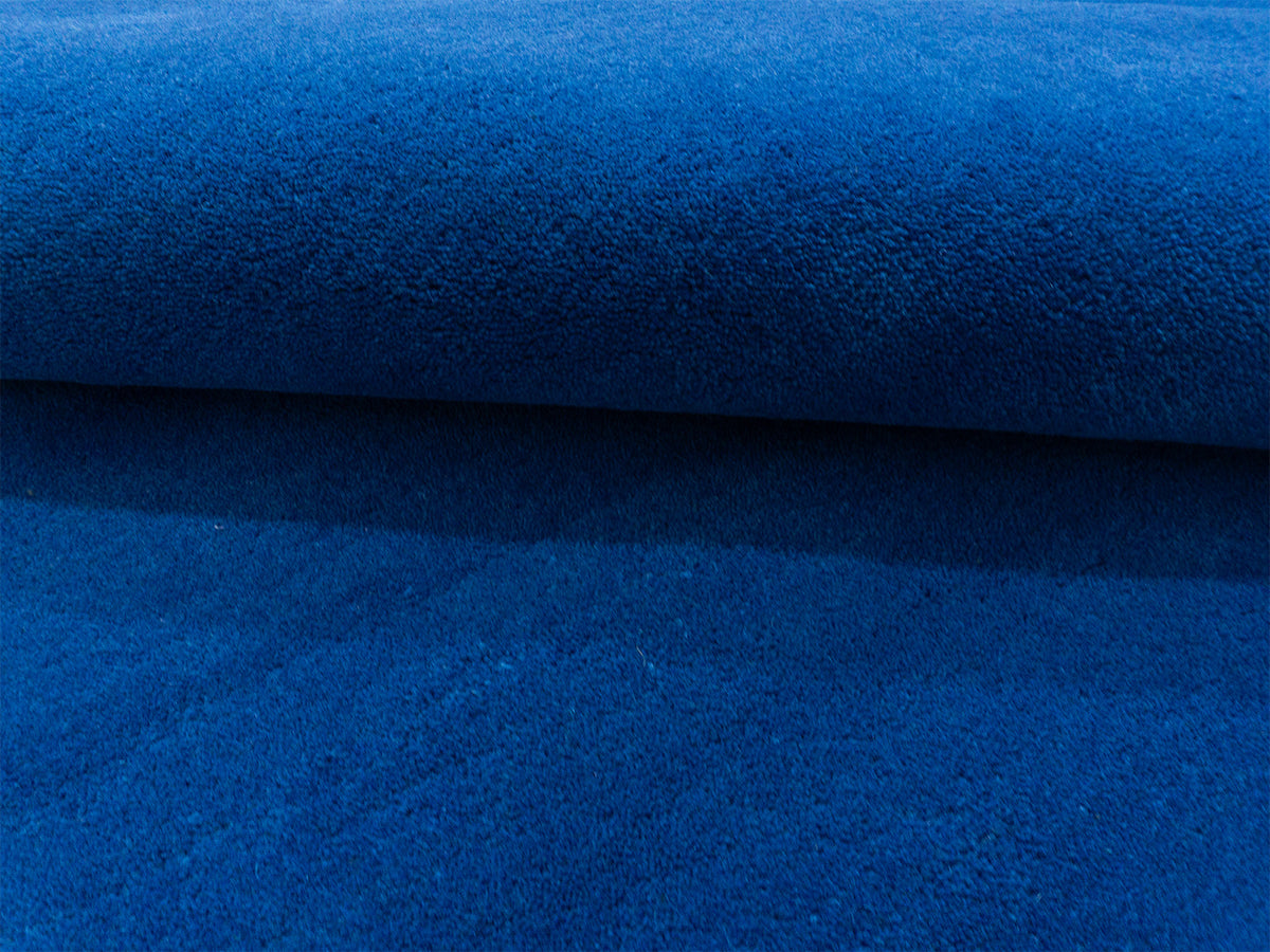 Solid Royal Blue Wool Rug | Hand-Tufted Modern Blue Area Rug