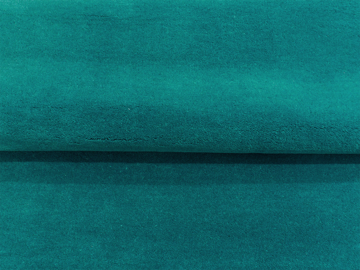 Solid Teal Blue Wool Rug | Hand-Tufted Modern Blue-Green Area Rug