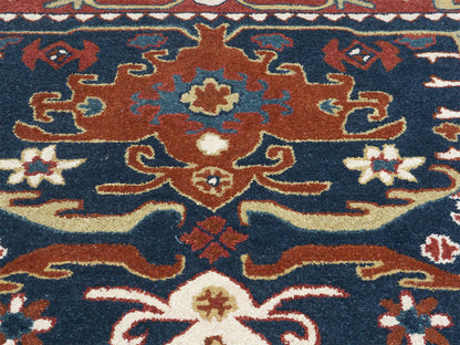 Handmade Traditional Rug | Oriental Design in Blue & Red 8x10