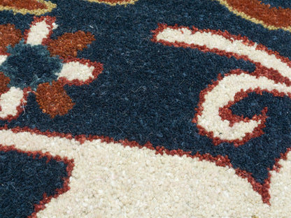 Handmade Traditional Rug | Oriental Design in Blue & Red 8x10