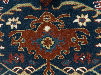 Handmade Traditional Rug | Oriental Design in Blue & Red 8x10