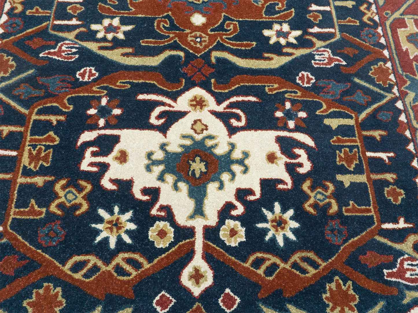 Handmade Traditional Rug | Oriental Design in Blue & Red 8x10