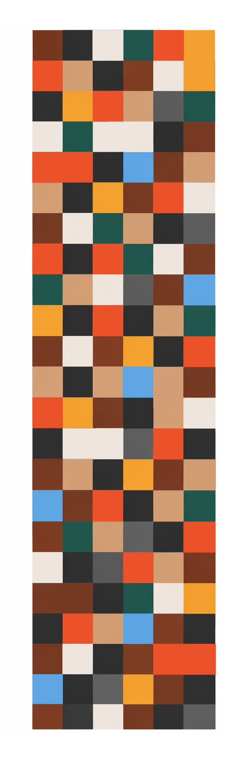 Custom Geometric Hand-Tufted New Zealand Wool Rug – 66 × 209 cm