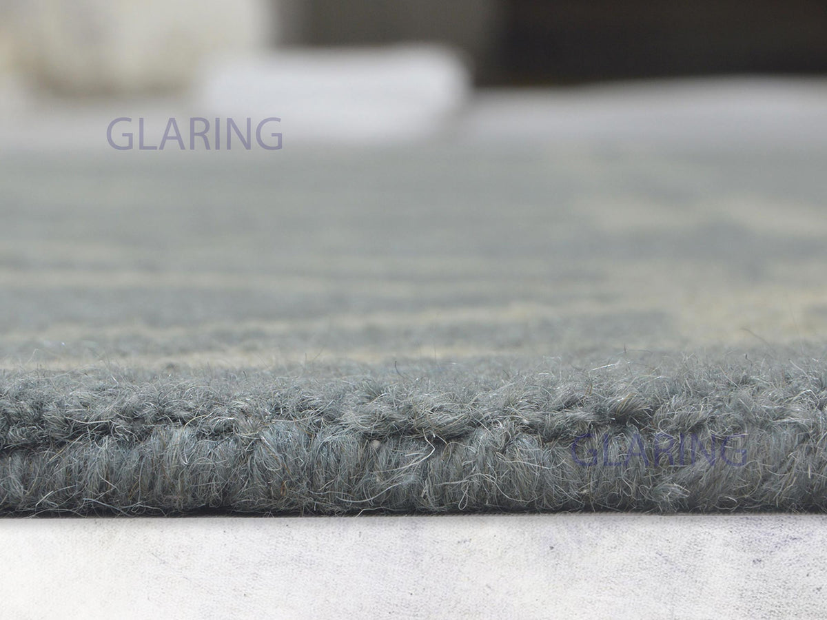 Handmade Moroccan Rug | Geometric Design in Grey & Ivory