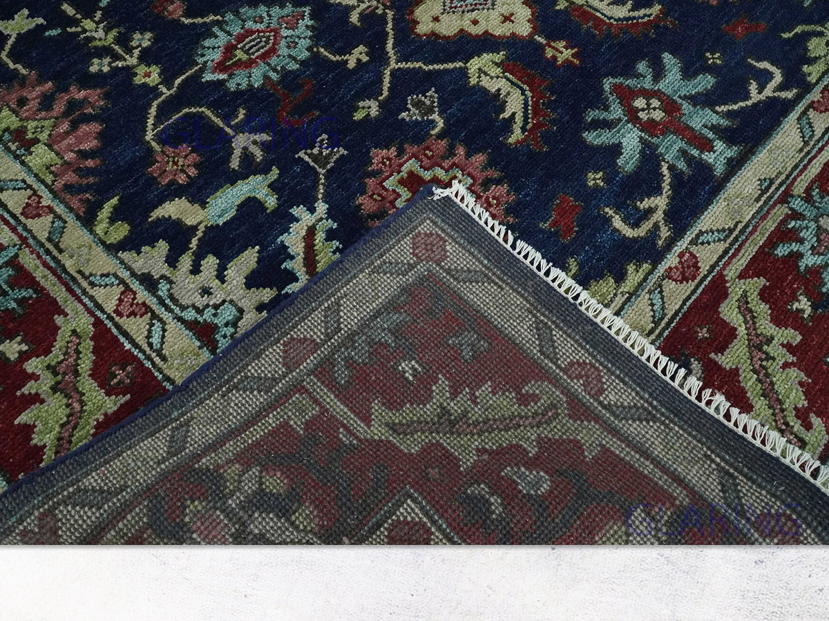 Hand-Knotted Traditional Rug | Oriental Design in Blue