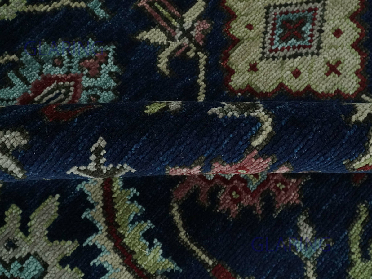 Hand-Knotted Traditional Rug | Oriental Design in Blue