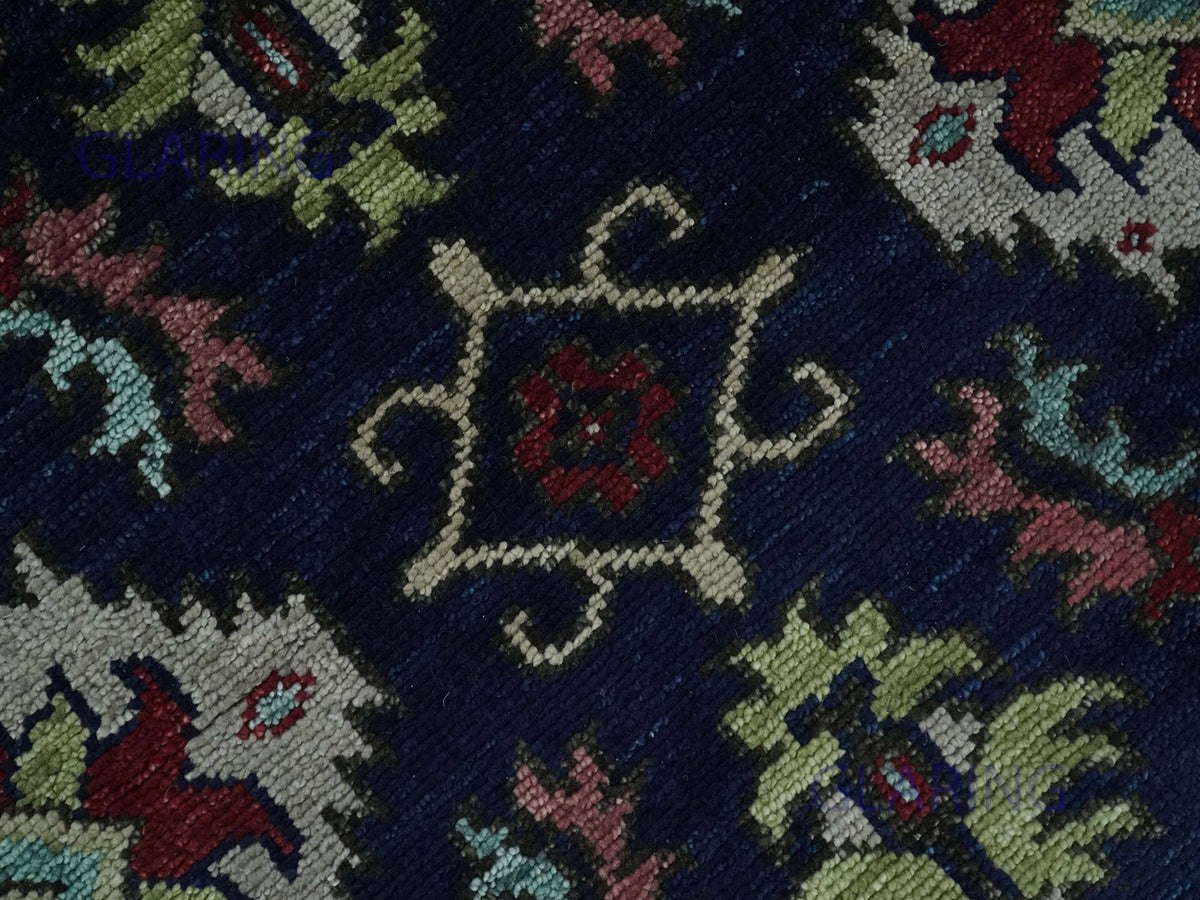 Hand-Knotted Traditional Rug | Oriental Design in Blue