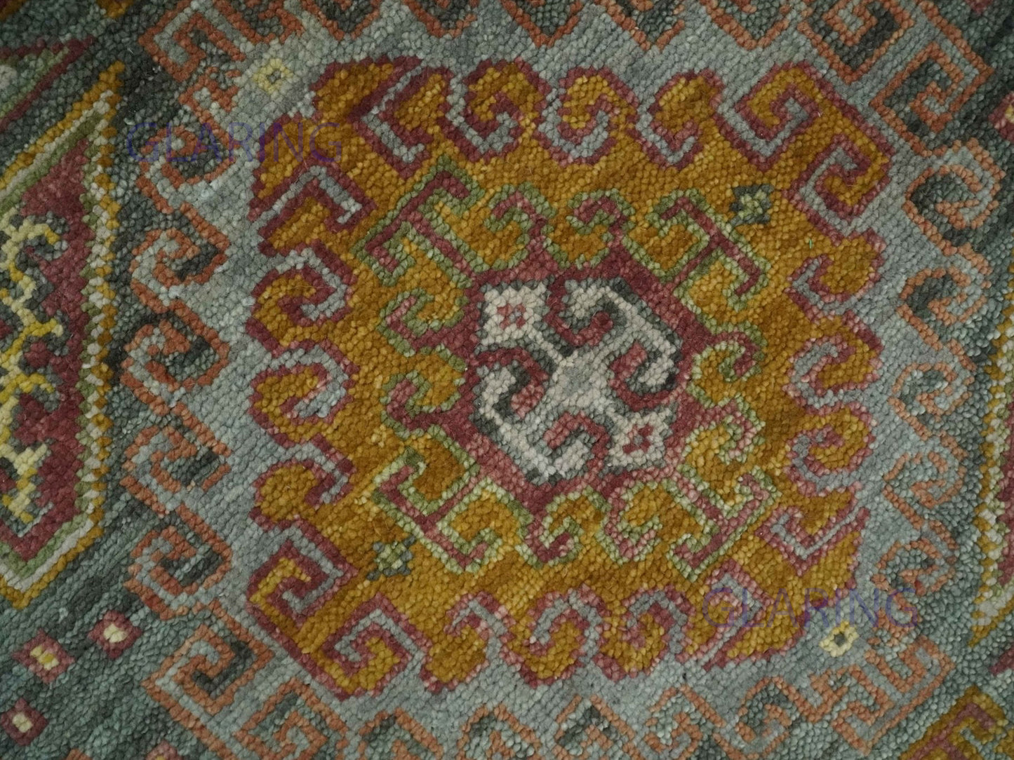 Hand-Knotted Traditional Rug | Oriental Design in Gold