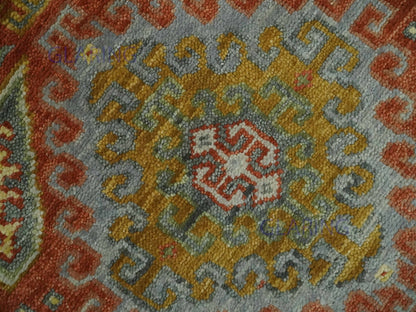 Hand-Knotted Traditional Rug | Oriental Design in Rust