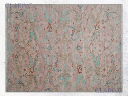 Hand-Knotted Traditional Rug | Oriental Design in Pink