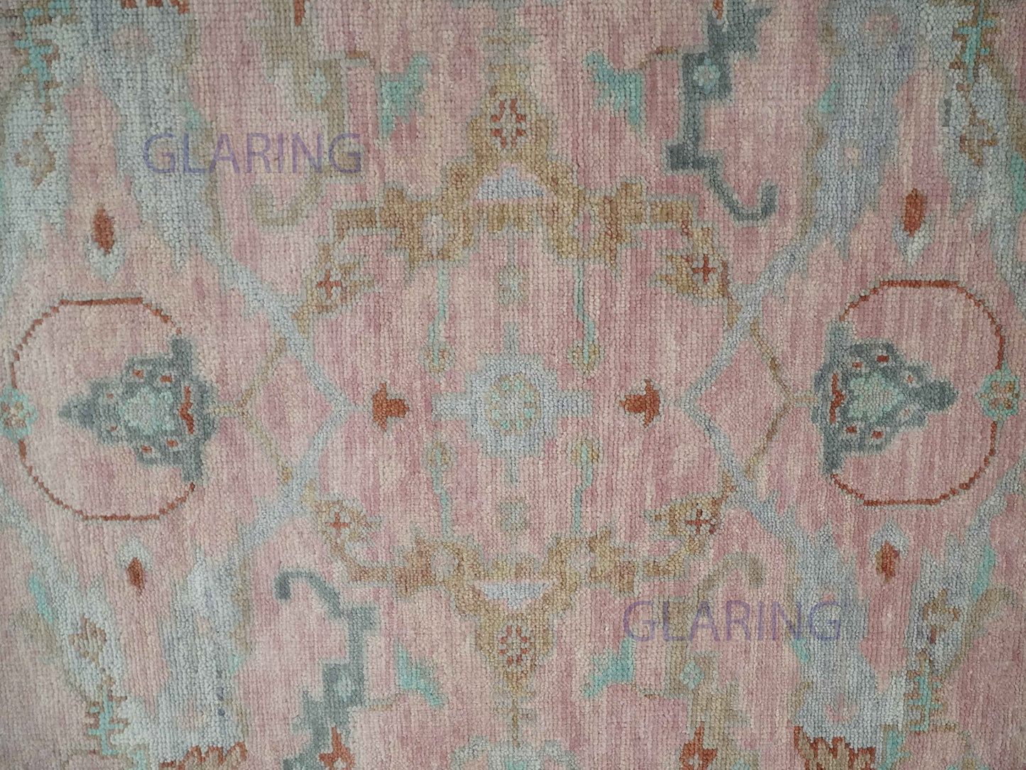Hand-Knotted Traditional Rug | Oriental Design in Pink