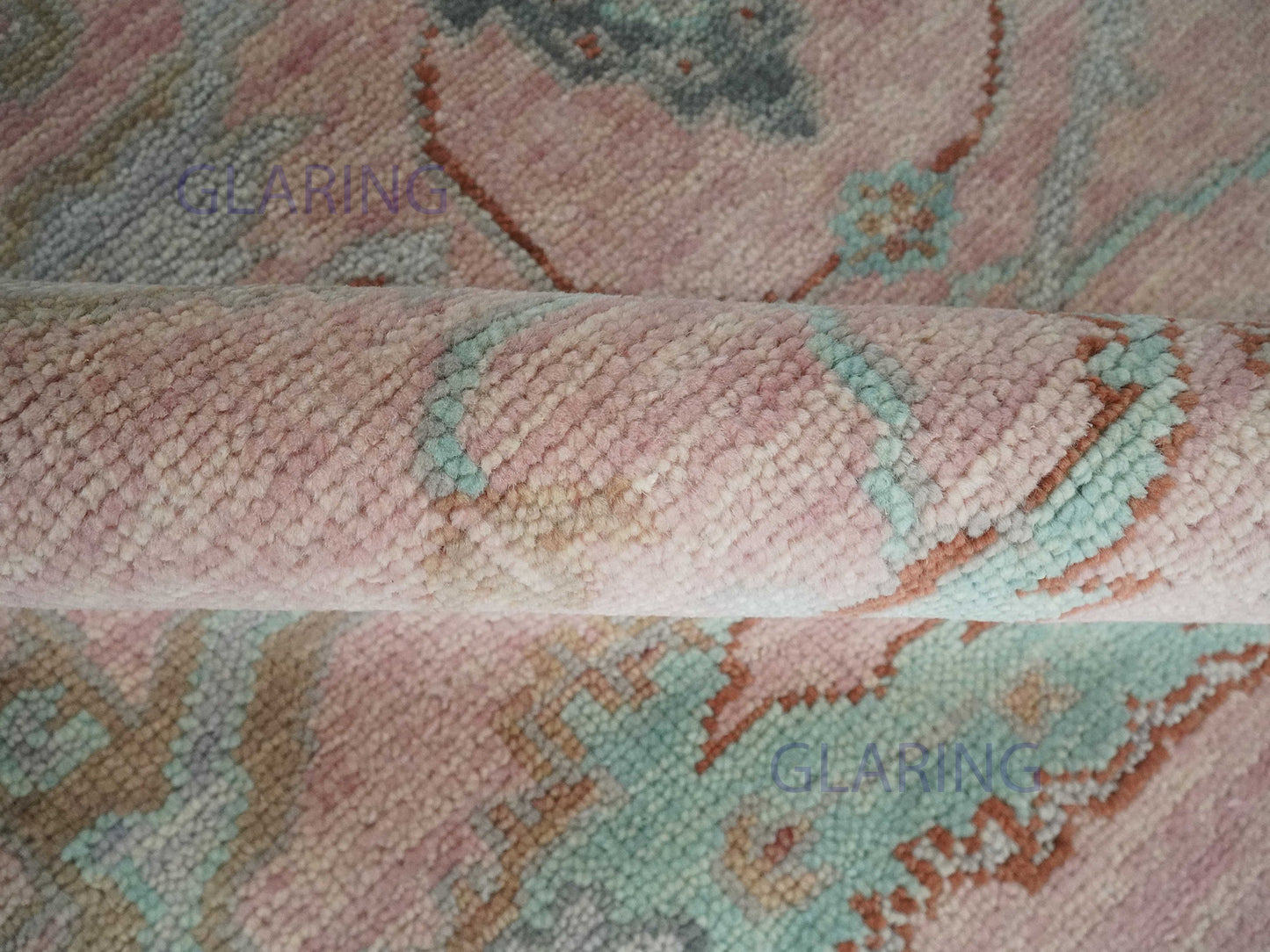 Hand-Knotted Traditional Rug | Oriental Design in Pink