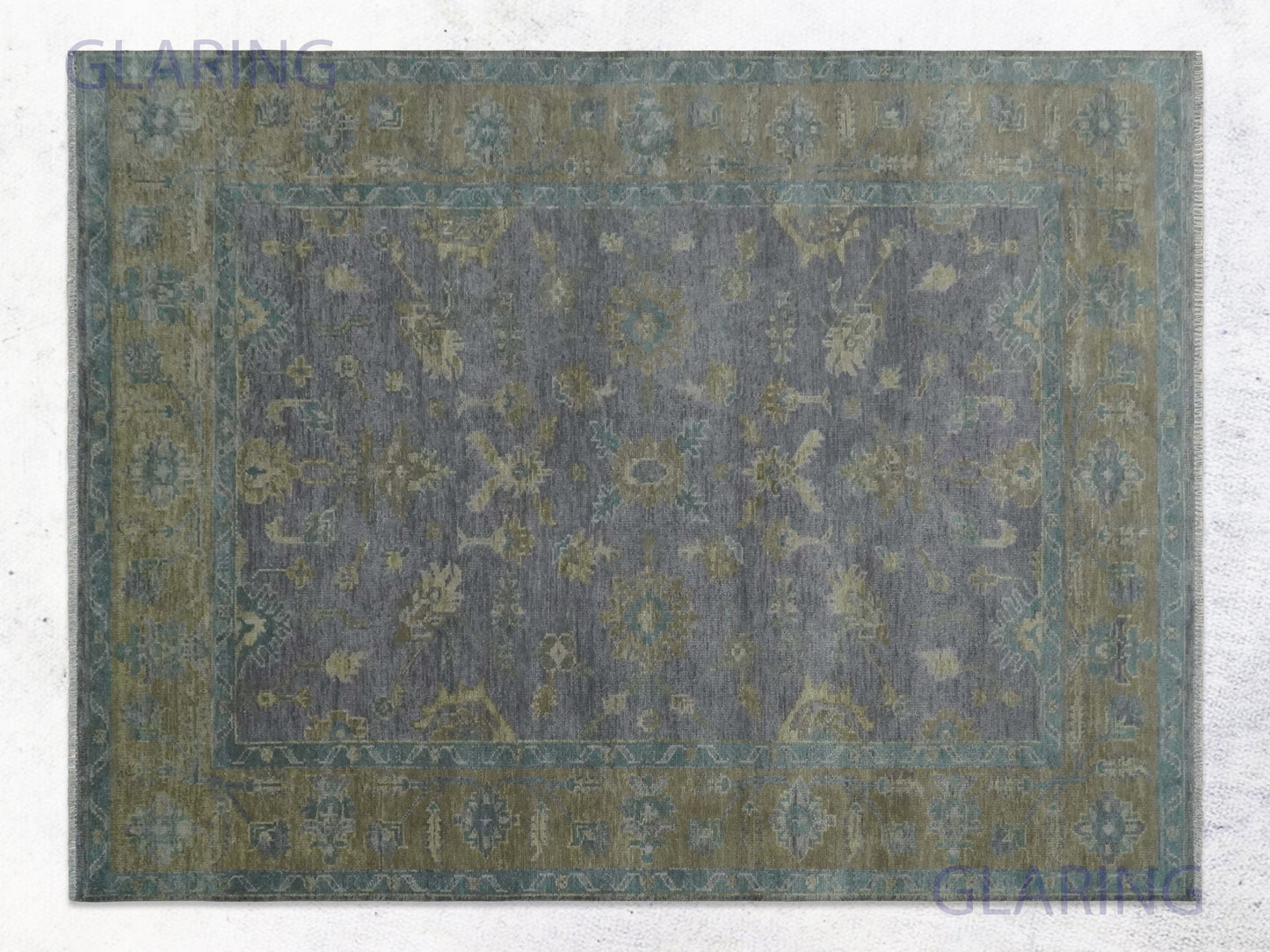Hand-Knotted Traditional Rug | Oriental Design in Purple