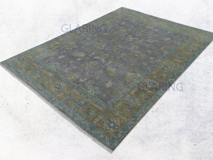 Hand-Knotted Traditional Rug | Oriental Design in Purple