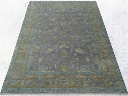 Hand-Knotted Traditional Rug | Oriental Design in Purple