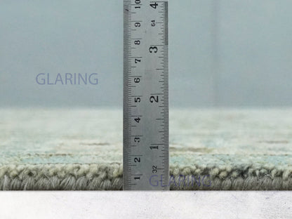 Hand-Knotted Traditional Rug | Oriental Design in Green