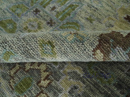 Hand-Knotted Traditional Rug | Oriental Design in Green