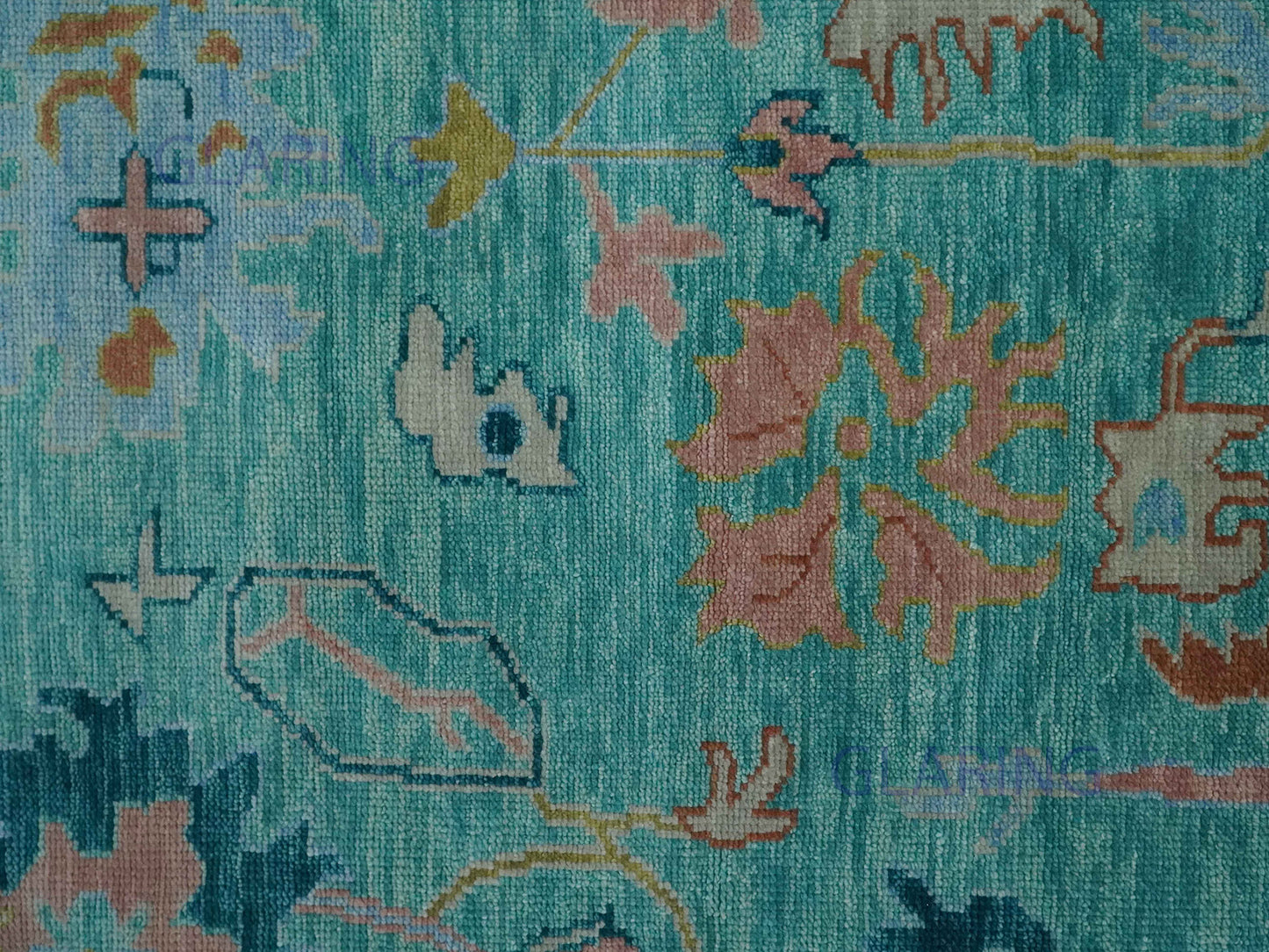 Hand-Knotted Traditional Rug | Floral Design in Blue