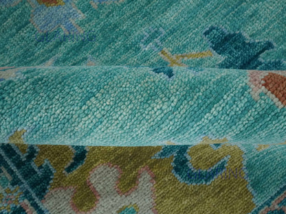 Hand-Knotted Traditional Rug | Floral Design in Blue