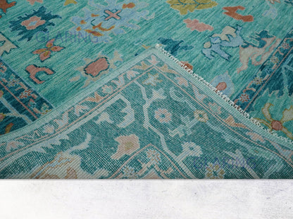 Hand-Knotted Traditional Rug | Floral Design in Blue