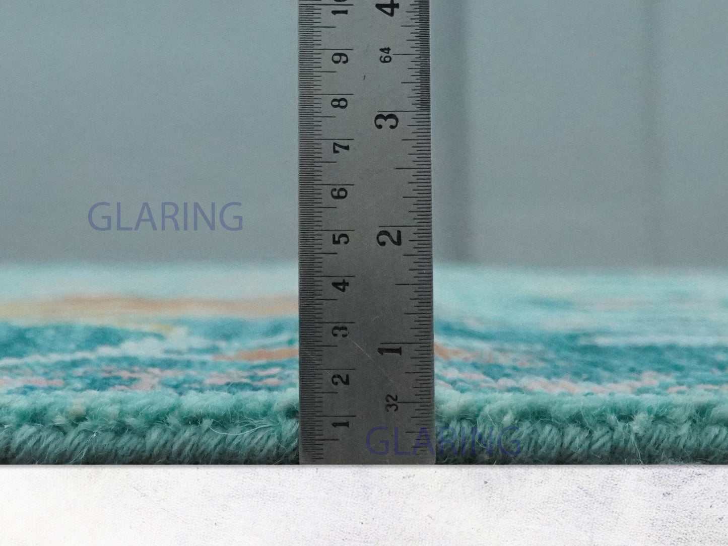 Hand-Knotted Traditional Rug | Floral Design in Blue