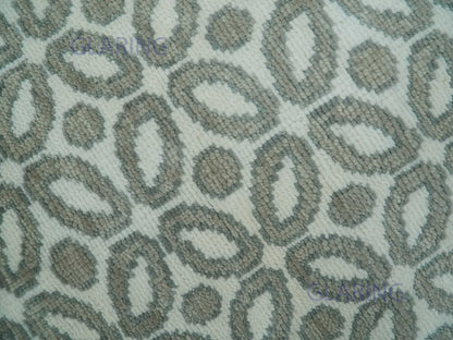 Hand-Knotted Modern Rug | Geometric Design in Ivory & Grey