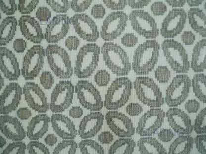 Hand-Knotted Modern Rug | Geometric Design in Ivory & Grey