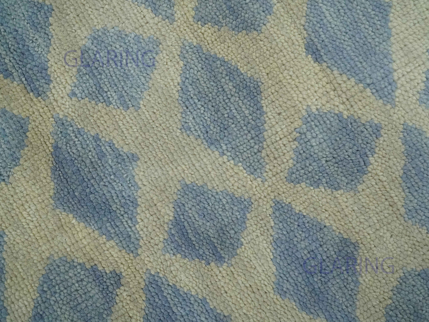 Hand-Knotted Modern Rug | Geometric Diamond Design in Grey & Beige