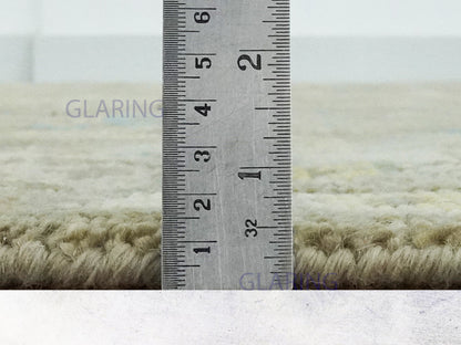 Hand-Knotted Traditional Rug | Oushak Design in Brown & Ivory