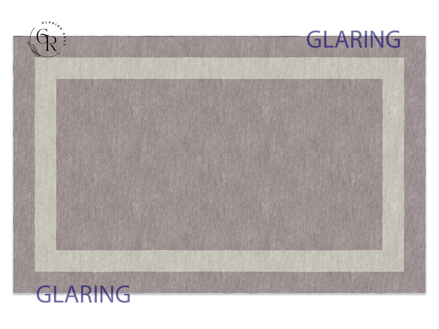 Handmade Hand-Tufted Modern Rug | Double Border Rug in Gray