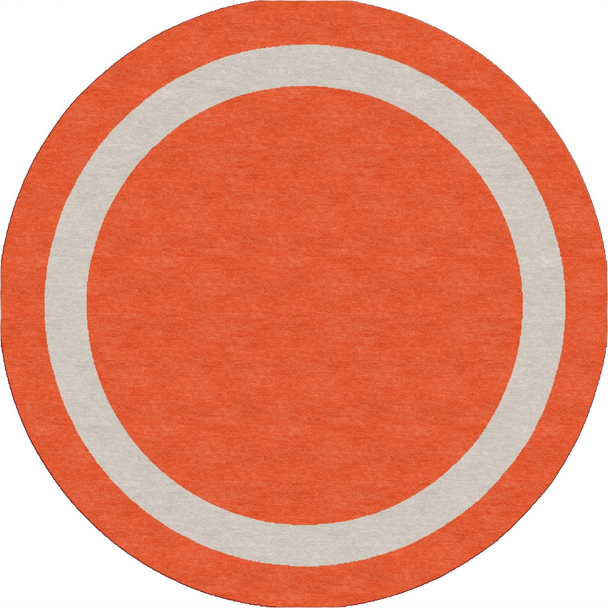 Handmade Hand-Tufted Modern Rug | Double Border Rug in Red