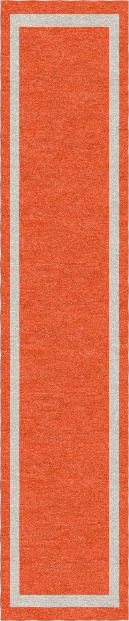 Handmade Hand-Tufted Modern Rug | Double Border Rug in Red