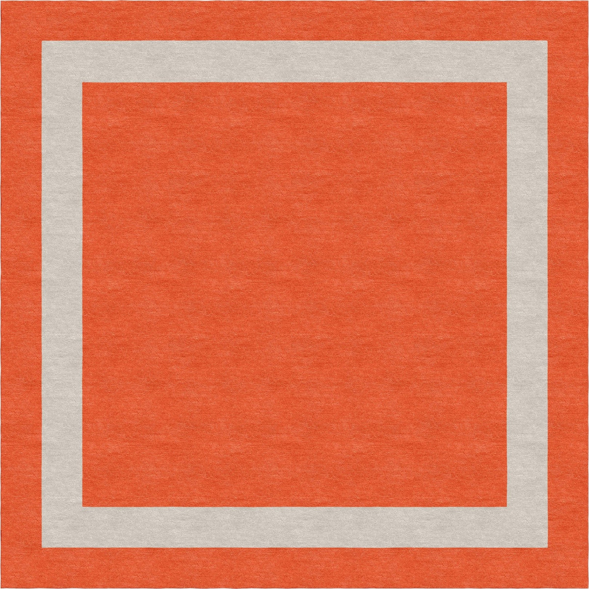 Handmade Hand-Tufted Modern Rug | Double Border Rug in Red