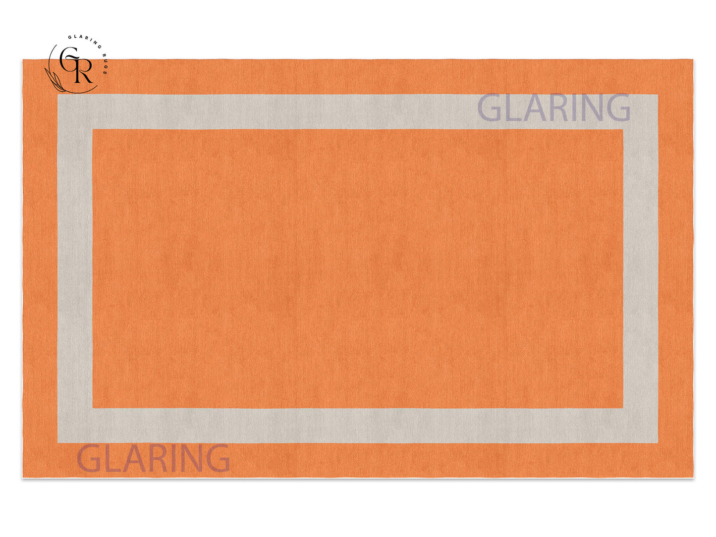 Handmade Hand-Tufted Modern Rug | Double Border Rug in Red